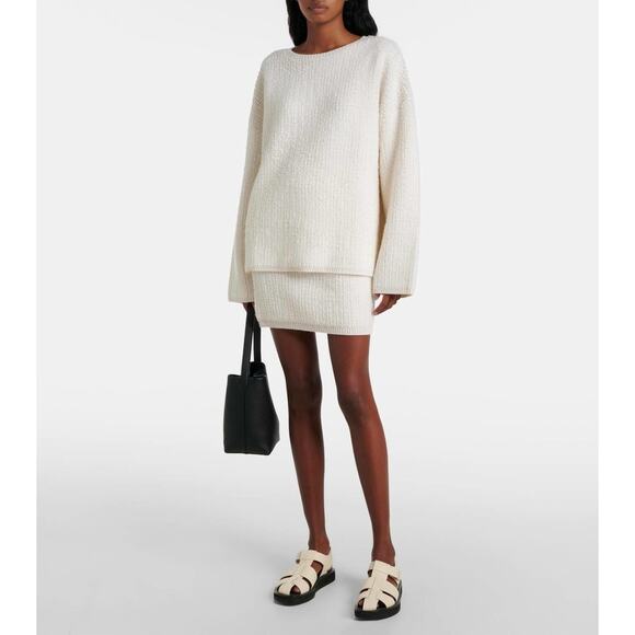 Lisa Yang Elsa cashmere sweater cream M-L(Lisa Yang size 2) - Picture 1 of 12